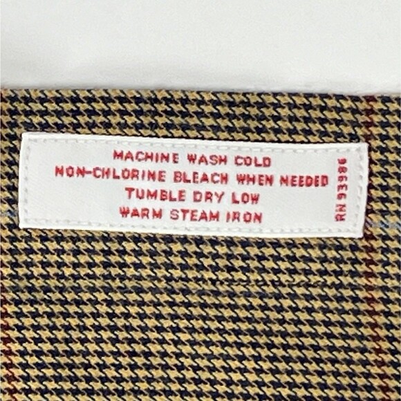 Brooks Brothers Sz Mens M Flannel Long-Sleeve Button-Down Casual Shirt Brown - Picture 4 of 10